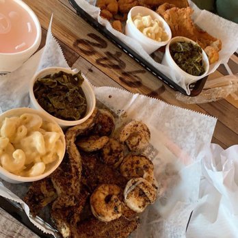 Skrimp Shack - We both ordered the Whiting & Skrimp dinner with Mac and collard greens. One fried, the other grilled. - Seafood Near Me - Dumfries, Virginia Skrimp Shack - We both ordered the Whiting & Skrimp dinner with Mac and collard greens. One fried, the other grilled. - Seafood Near Me - Dumfries, Virginia