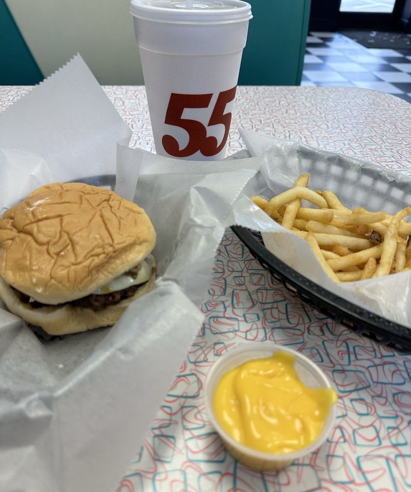 Hwy 55 Burgers Shakes & Fries Logo