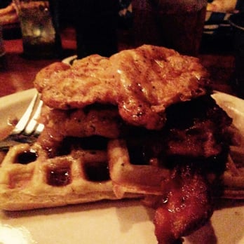 Blue Tractor Barbeque - Chicken and waffles.... Yum! - American Near Me - Traverse City, Michigan