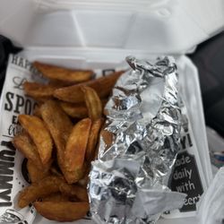 Gno's Make Me A Plate - Cincy Chicken Cheese Sub with Potato Wedges