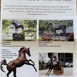 Kentucky Horse Park - Cover for Equine Sculpture Walk (4 page brochure)