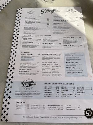Menu photo 2 The Dienger Trading Boerne, TX Menu photo 2 The Dienger Trading Boerne, TX