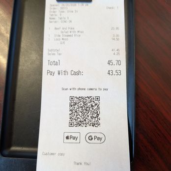 TNT Aloha Cafe - Bill 6/20/2026. - Hawaiian Near Me - Torrance, California TNT Aloha Cafe - Bill 6/20/2026. - Hawaiian Near Me - Torrance, California