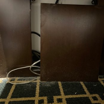 DoubleTree by Hilton Hotel Fort Lee - George Washington Bridge - Wall panel open and wires on the floor - Hotels Near Me - Fort Lee, New Jersey