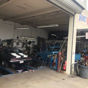 Gene's Mufflers - Name of shop and customer cars - Auto Repair Near Me - Downey, California