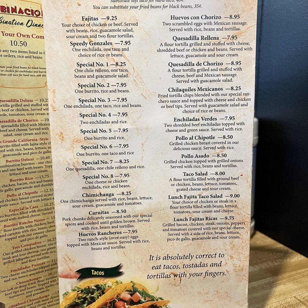 Compadres - Lunch menu - Mexican Near Me - Mercersburg, Pennsylvania