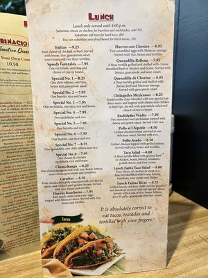 Menu photo 2 Compadres Mercersburg, PA