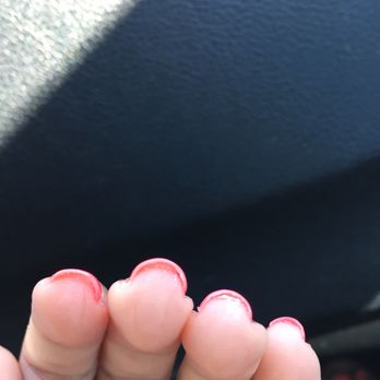 7 Day Spa & Nails - Not the clean finish I was expecting! Just walked out with this! - Nail Salons Near Me - Tempe, Arizona