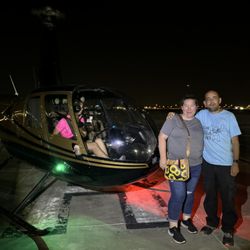 West Air Flight Training - Getting ready to board the helicopter for our Las Vegas strip tour!