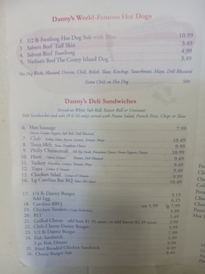 Menu photo 1 Danny's Hotdogs Norfolk, VA Menu photo 1 Danny's Hotdogs Norfolk, VA