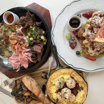Sweet Maple - Sizzling stone pot, chicken croffle, soufflegg skillet - Breakfast & Brunch Near Me - Cupertino, California