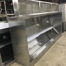 C&R Equipment Service - Custom Kitchen Hood W/ Stainless Steel Perforated Plenum