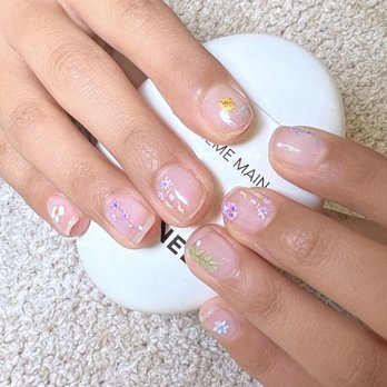 Twinklestar Lashes and Nails - Builder gel with flowers - Eyelash Service Near Me - Buena Park, California Twinklestar Lashes and Nails - Builder gel with flowers - Eyelash Service Near Me - Buena Park, California