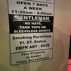 Crown Restaurant & Lounge - Hours and rules. Owner needs to adjust this posted sign. Outdated and frankly stupid