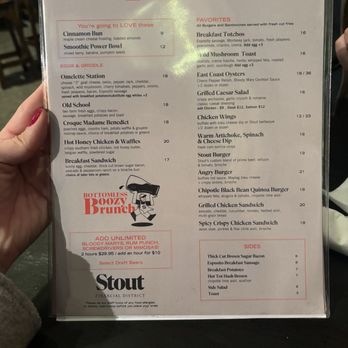 Stout NYC - Brunch Menu - American Near Me - New York, New York Stout NYC - Brunch Menu - American Near Me - New York, New York