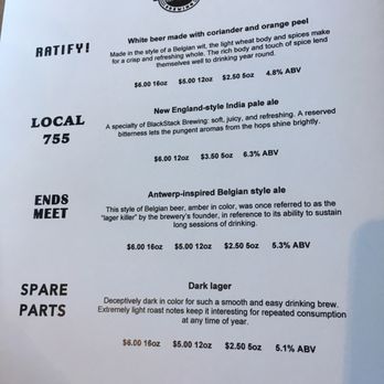 BlackStack Brewing - Menu 3.15.17 - Venues & Event Spaces Near Me - Saint Paul, Minnesota