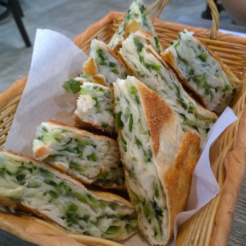 Ahgoo's Kitchen - Signature Green Onion Sesame Pie (招牌蔥花芝麻大餅) $12.95 - Chinese Near Me - Temple City, California