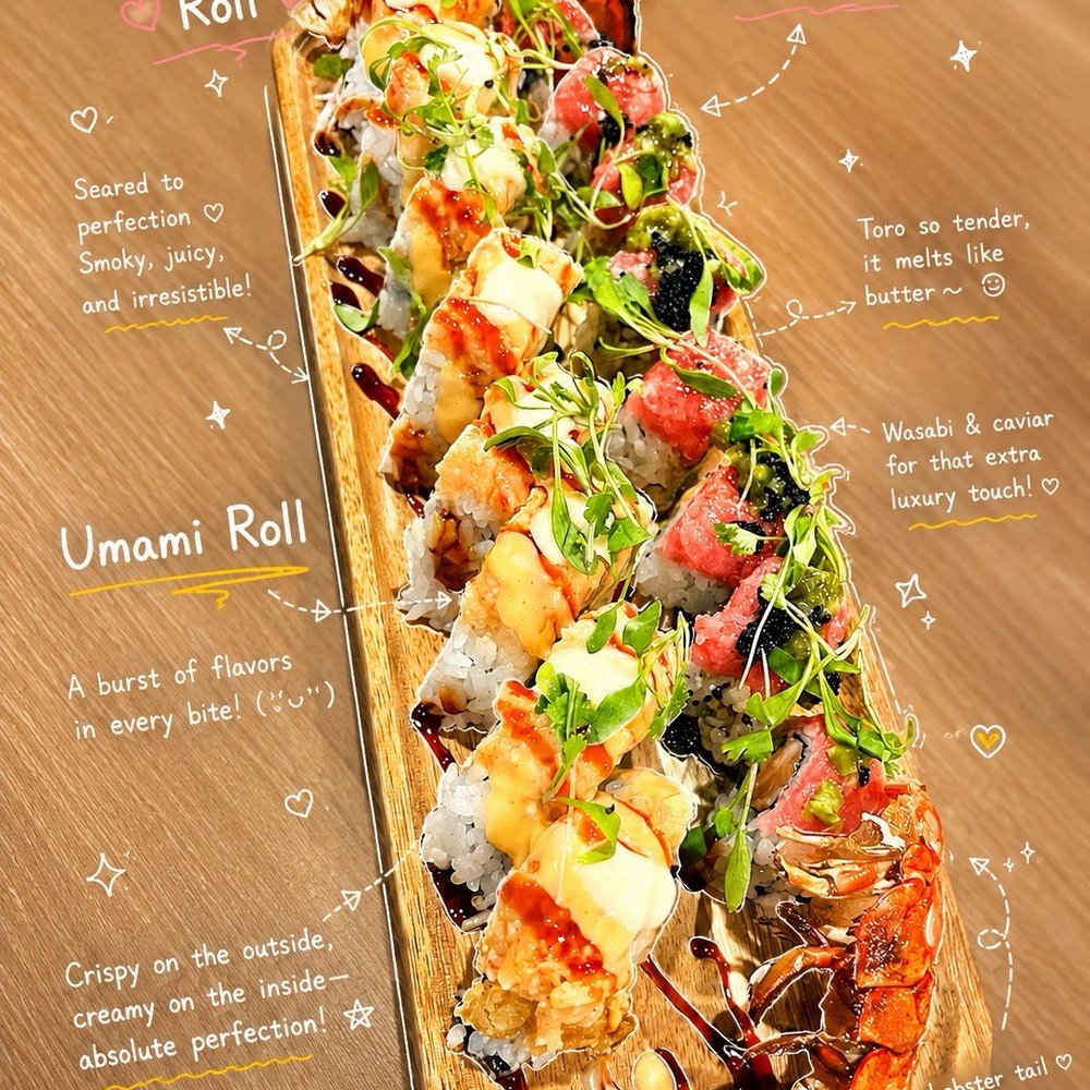 Sushi Umami - Double Toro & Umami Roll - Japanese Near Me - Milpitas, California Sushi Umami - Double Toro & Umami Roll - Japanese Near Me - Milpitas, California