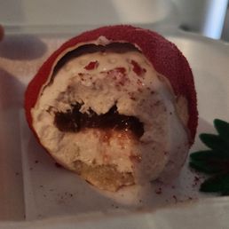 Strawberry mousse inside Strawberry mousse inside