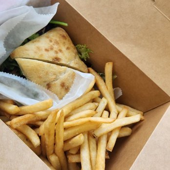 East Meats West - Tri-tip sandwich with fries. Their spicy mayo dip was delicious - Food Trucks Near Me - Oakdale, California East Meats West - Tri-tip sandwich with fries. Their spicy mayo dip was delicious - Food Trucks Near Me - Oakdale, California