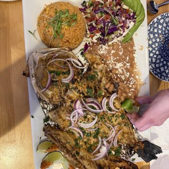 Agua Salada - Grilled red snapper whole - Seafood Near Me - San Jose, California Agua Salada - Grilled red snapper whole - Seafood Near Me - San Jose, California