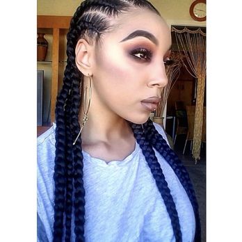 Kedras Braids - Feed in cornrows, 6 Braids - Hair Extensions Near Me Kedras Braids - Feed in cornrows, 6 Braids - Hair Extensions Near Me