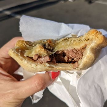 Foodieland - inside steak mushroom meat pie - Festivals Near Me - Del Mar, California