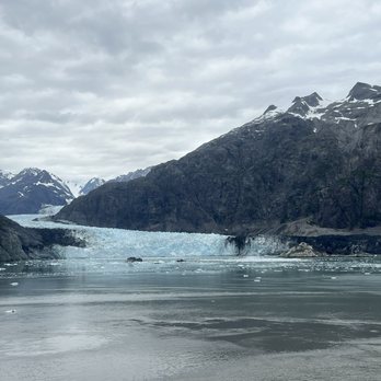 Norwegian Encore - Margerie Glacier view in Glacier Bay from our balcony - Boat Tours Near Me Norwegian Encore - Margerie Glacier view in Glacier Bay from our balcony - Boat Tours Near Me