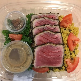 Proper Food - Seared Lemon Pepper Tuna Salad. - Coffee & Tea Near Me - New York, New York Proper Food - Seared Lemon Pepper Tuna Salad. - Coffee & Tea Near Me - New York, New York