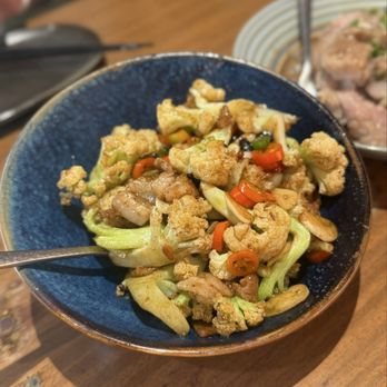 Chef Tian - Stir-fried Cauliflower (w/ Pork) - Chinese Near Me - Irvine, California Chef Tian - Stir-fried Cauliflower (w/ Pork) - Chinese Near Me - Irvine, California