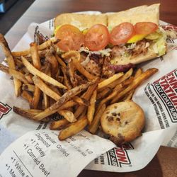 Penn Station East Coast Subs - Dagwood, fries, and cookie