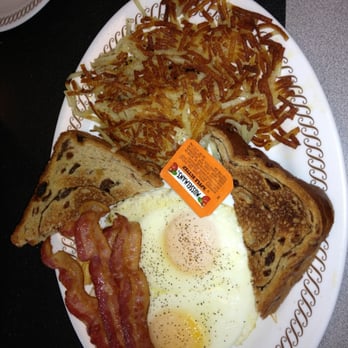 Waffle House - All star breakfast (there's a pecan waffle too...too big to fit in the pic) - Breakfast & Brunch Near Me - Kansas City, Missouri