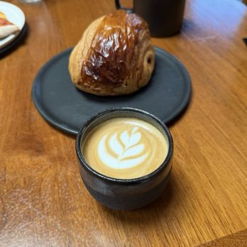 Boul'ange - Cortado and chocolate croissant - Pizza Near Me - Los Angeles, California Boul'ange - Cortado and chocolate croissant - Pizza Near Me - Los Angeles, California