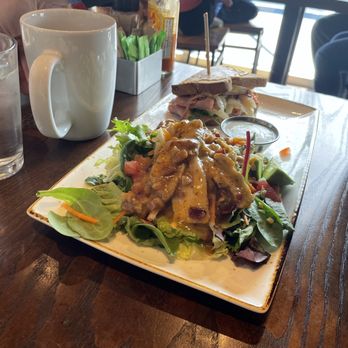 First Watch - Roast beef and havarti sandwich on gluten free bread, with sweet honey pecan salad. - Breakfast & Brunch Near Me - Pensacola, Florida