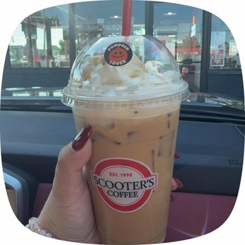 Scooter's Coffee - Maple Caramelicious Latte - Coffee & Tea Near Me - Franklin Park, Illinois Scooter's Coffee - Maple Caramelicious Latte - Coffee & Tea Near Me - Franklin Park, Illinois