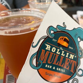 The Rollin' Mullet - Draft beer and the menu logo. - Beer Bar Near Me - Tampa, Florida The Rollin' Mullet - Draft beer and the menu logo. - Beer Bar Near Me - Tampa, Florida