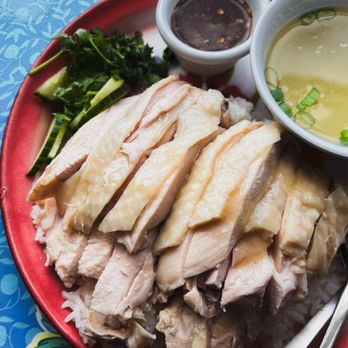 Funky Elephant - K.M.G.#2 aka Khao Mun Gai (poached chicken rice) | ig: @omfgary - Thai Near Me - Berkeley, California
