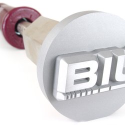 Branding Irons Unlimited - Custom Stainless Steel Food Branding Head attached to an electric heating element.