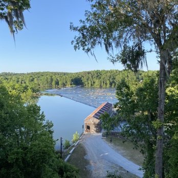Savannah Rapids Park - View of the Savannah River and canal headgates from Savannah Rapids Pavilion - Parks Near Me - Martinez, Georgia