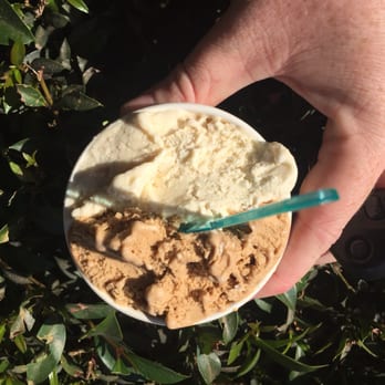 Nom Nom Natural Gelato - Salted caramel & coffee regular $6.50 - Gelato Near Me - Brisbane, QLD