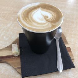 Tallangatta Bakery - Latte. Not bad