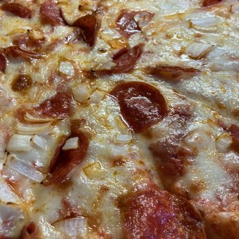 Rosie D's Pizza - Pepperoni & onion pizza - Pizza Near Me - Dearborn Heights, Michigan