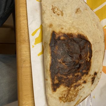 Taco Bell - Burnt my Chicken Quesadilla? Nobody's getting paid $15 a hour for this Lol Comm really!? - Fast Food Near Me - Harper Woods, Michigan
