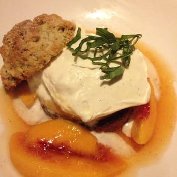 Manhattan Beach Post - Poppyseed Scone, peaches, mascarpone, basil - New American Near Me - Manhattan Beach, California