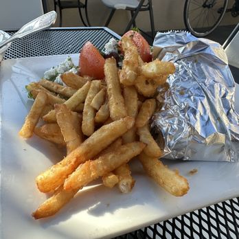 Stephens Market & Grill - Lamb Gyro with french fries - Greek Near Me - Ventura, California Stephens Market & Grill - Lamb Gyro with french fries - Greek Near Me - Ventura, California