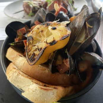 Paloma - MEJILLONES Mussels, Chorizo, Garlic, Lager - Bars Near Me - Greenville, South Carolina