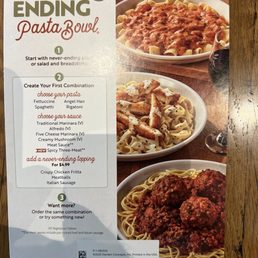 Never ending pasta bowl Never ending pasta bowl