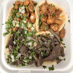 Maya's Mercado - Asada and Al Pastor street tacos