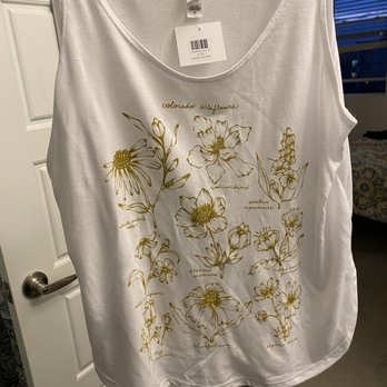 Kansas City Kitty - Colorado wildflower tank top - Women's Clothing Near Me - Fort Collins, Colorado
