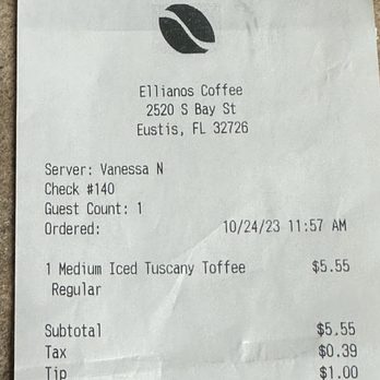 Ellianos Coffee - Reasonable price - Coffee & Tea Near Me - Eustis, Florida